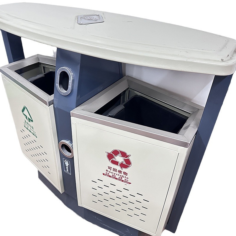 不銹鋼戶外小區(qū)多分類(lèi)垃圾箱