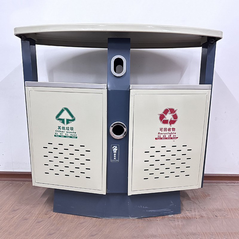 不銹鋼戶外小區(qū)多分類(lèi)垃圾箱